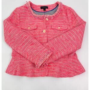 J. Crew Factory Pink Tweed Jacket